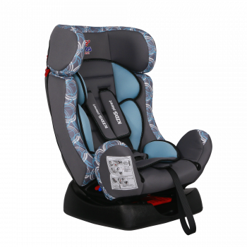 Автокресло KIDS PLANET Галактик 0-25кг лазурные круги