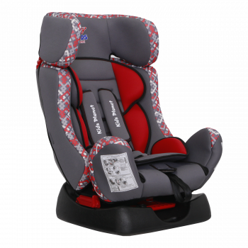 Автокресло KIDS PLANET Галактик 0-25кг красная клетка