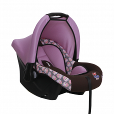 Автокресло KIDS PLANET Луна 0-13кг розовые совы