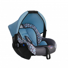 Автокресло KIDS PLANET Луна 0-13кг лазурные слоны